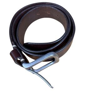 X2 Eddie Bauer Genuine Black & Brown Leather Belts – Sz 42